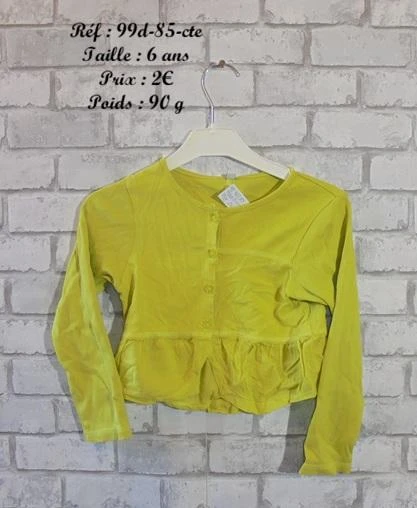 Gilet 6 ans (99d-85-cte)